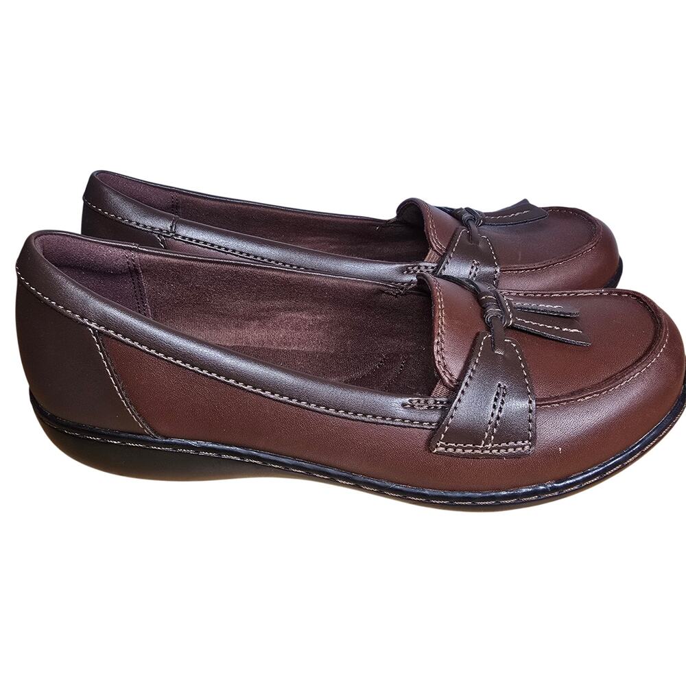 Clarks Ashland Lily Dark Tan Womens Loafers LN Condition Brown Size 8.5 Comfort - Picture 3 of 7